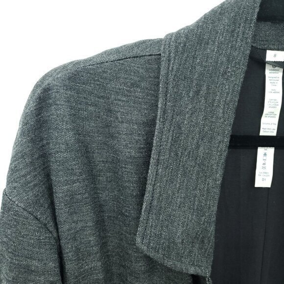 Lululemon Merino Wool Clutch Jacket/Coat 8 Black/Gray - Picture 9 of 16